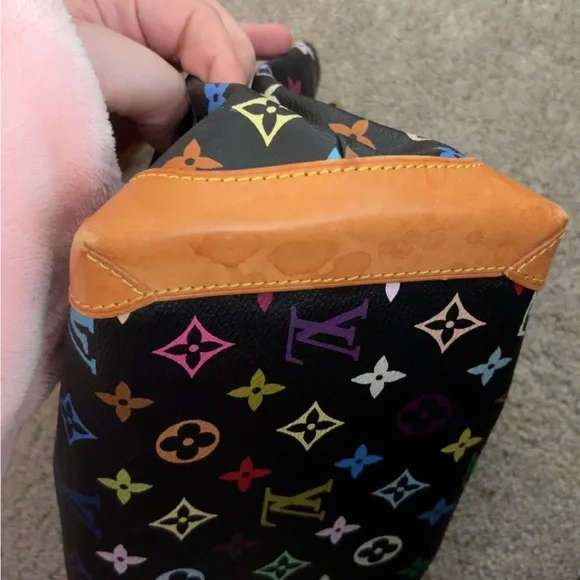 Louis Vuitton Black Multicolor Audra Handbag - Picture 4 of 10